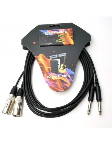 Cablu profesional 2JACK (6,3mm)-2XLR - 3m