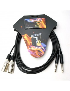 Cablu profesional 2JACK (6,3mm)-2XLR - 1,5m