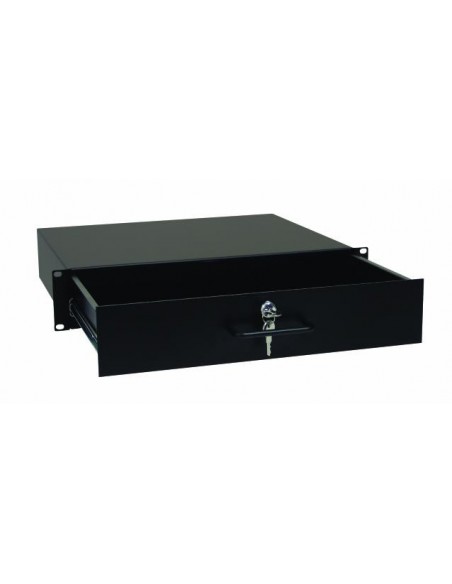 19" rack sertar with lock, 2U