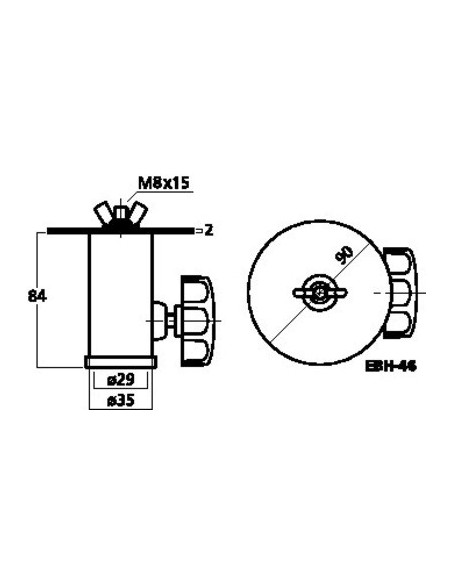 Adaptor stativ Monacor EBH-46