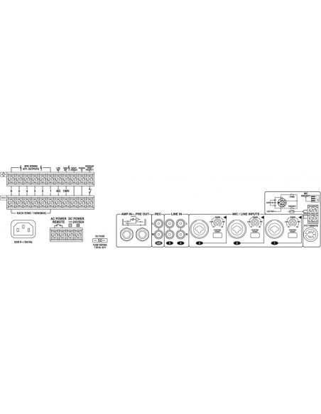 Amplificator Monacor PA-6600 100V/600W