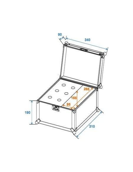 Case de transport pentru 6 microfoane