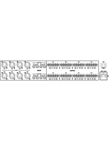 Monacor PA-1850D - Amplificator 100V