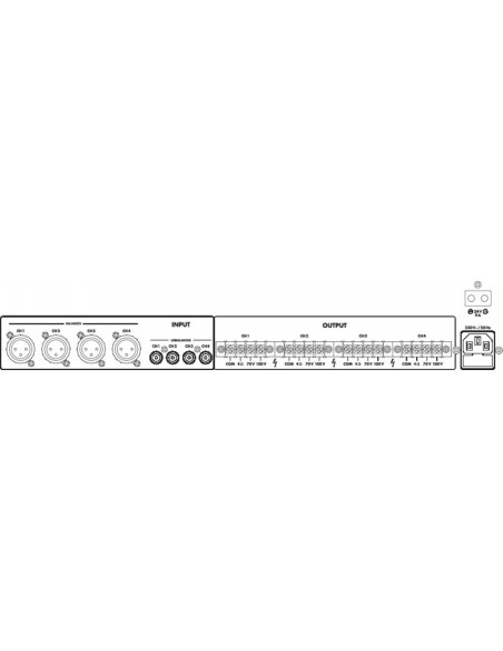 Monacor PA-1450D - Amplificator 100V