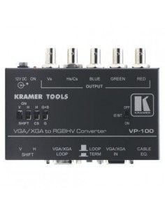 KRAMER, interfață PC standard, IN: HD-15 | OUT: 5xBNC + HD-15 (Buclă)