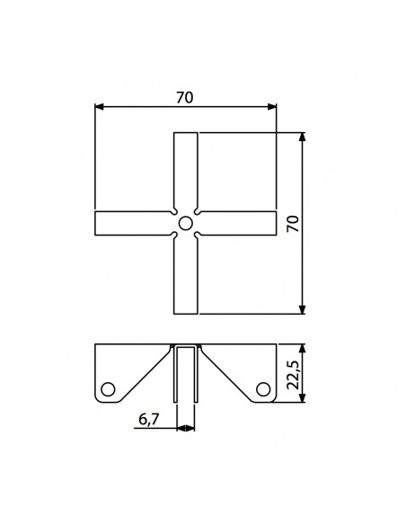 Cruce compartimentare Adam Hall 4271