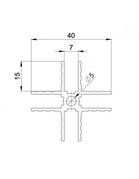 Adam Hall 6207 Profil X 7mm