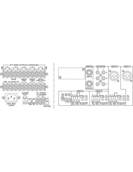 AMPLIFICATOR 100V MONACOR PA-5480 [24.3150]