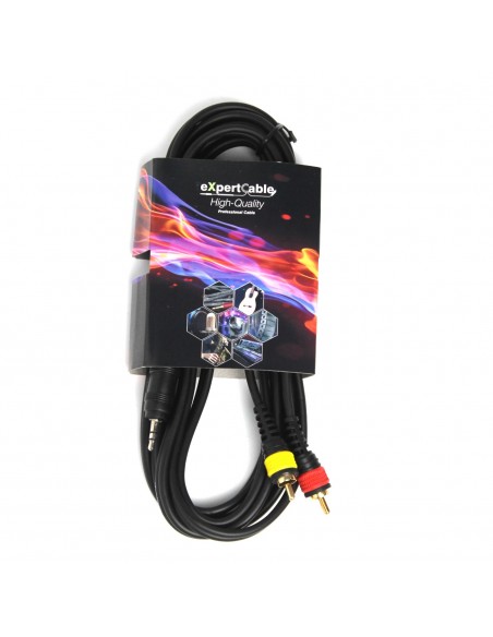 Cablu profesional JACK (3,5mm)  2xRCA - 1.5m