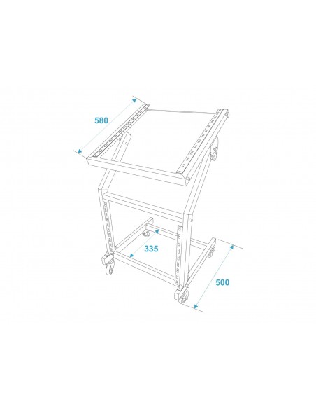 OMNITRONIC Rack Stand 12U/10U