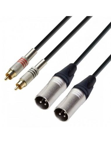 Cablu 2xRCA 2xXLR tata 1m AdamHall