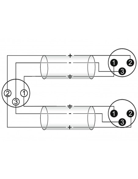 Cablu adaptor Y - XLR