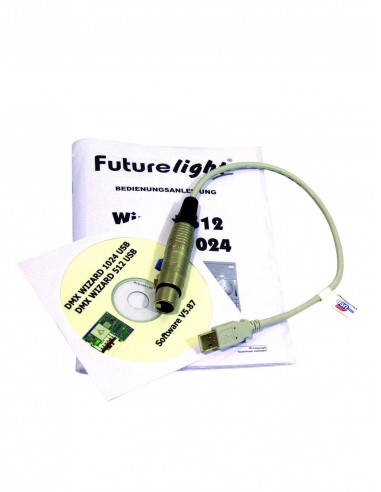 FUTURELIGHT Wizard-512 USB DMX software + interface 