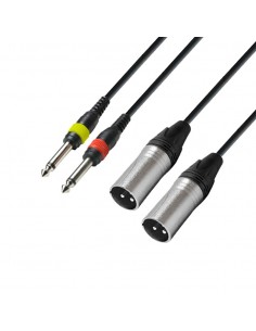 Cablu audio 2*jack 6.3mm -...