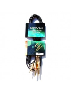 Cablu jack 3.5 mm - 2 x Jack 6 mm 1.5 m