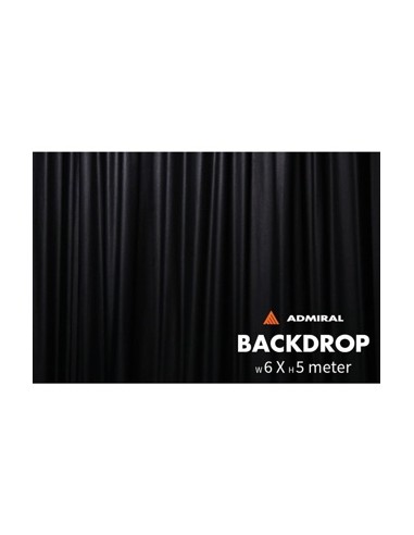 BACKDROP 320 G/M² 6M WIDTH X 5M H BLACK