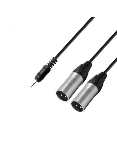 Cablu Jack 3.5mm x 2XLR Tata 5m