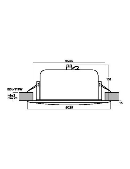 Difuzor Tavan Monacor EDL-11TW/SW