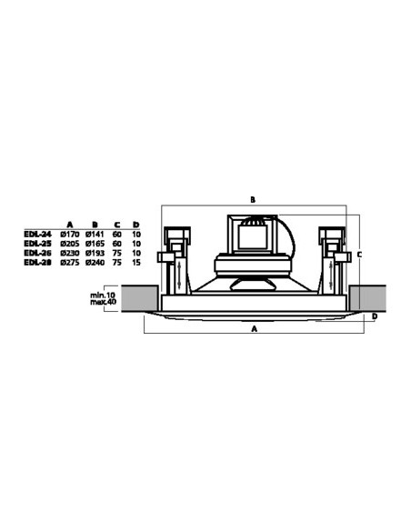 Difuzor Tavan Monacor EDL-24